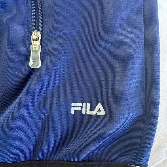 Fila Men's Medium Embroided Flag Italia Track Jacket - Vintage Style - Picture 5 of 9
